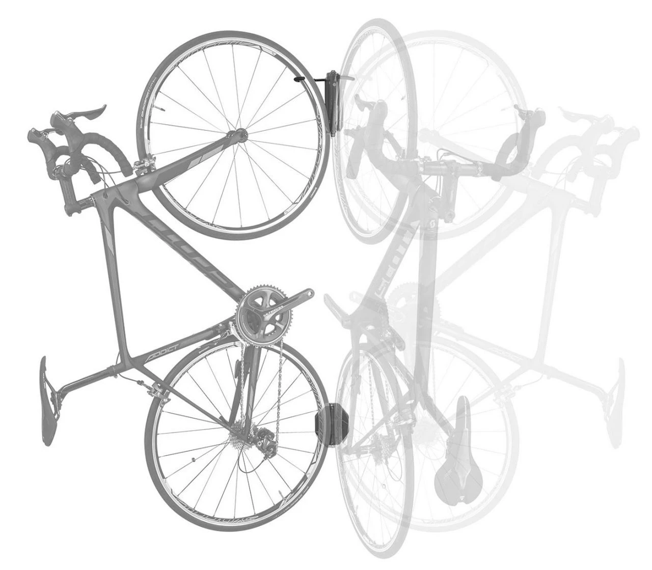 Topeak Swing-Up EX Bike Holder Bike Wall Mount Wall & Ceiling Hangers | Bike-Discount 4 Topeak Swing-Up EX Bike Holder Bike Wall Mount Wall & Ceiling Hangers | Bike-Discount - Image 2